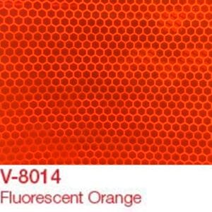 Fluorescen mikroprizmás fényvisszaverő narancssárga fólia.