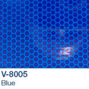 mikroprizmás fényvisszaverő kék fólia