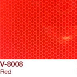 mikroprizmás fényvisszaverő piros fólia